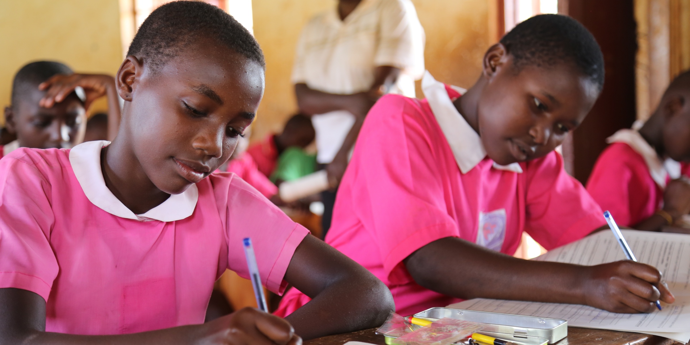 Girls in class at Makamba Primary School. Uganda. Credit: GPE/Livia Barton